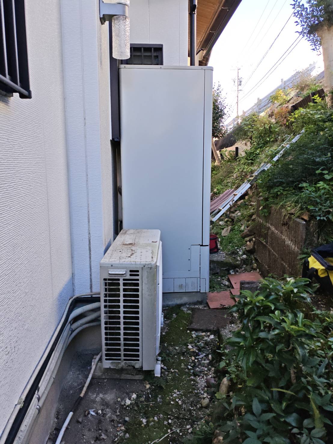 東京都目黒区お客様 交換前エコキュート