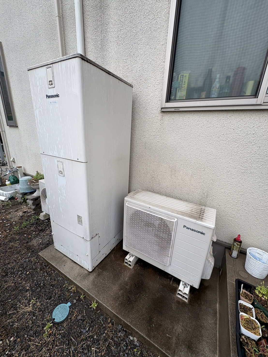 愛知県あま市お客様 交換前エコキュート