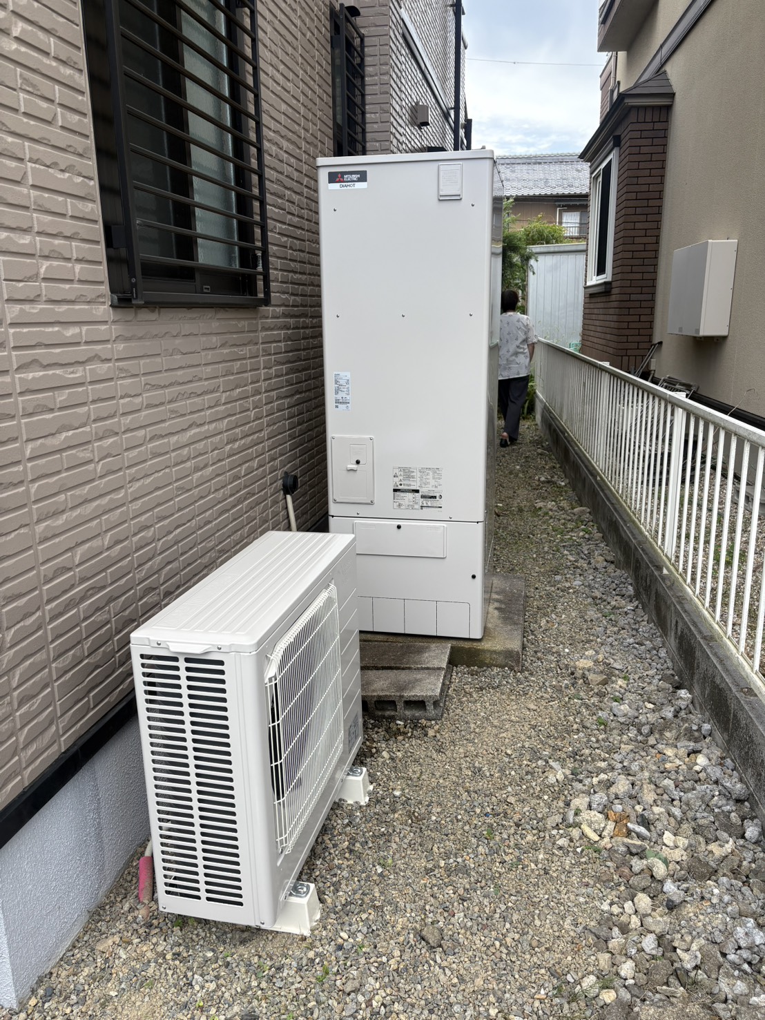 愛知県愛西市お客様 交換後エコキュート
